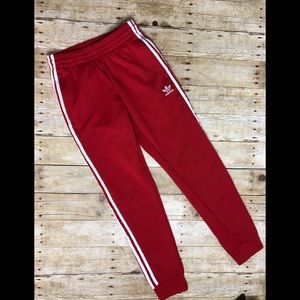 Red Adidas Joggers